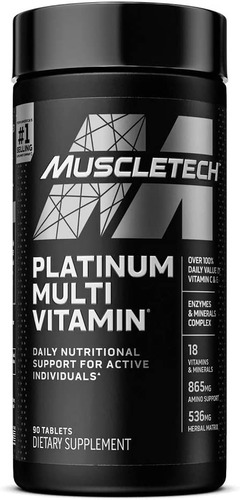 Platinum Multi Vitamin Muscletech Multivitamínico Usa Vitami