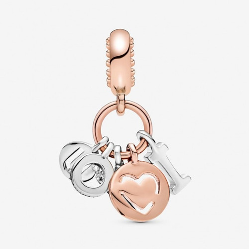 Pandora Charm Te Quiero (plata 925 Y Oro Rosado)