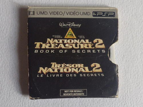 National Treasure Book Of Secrets Nicolás Cage Película Umd