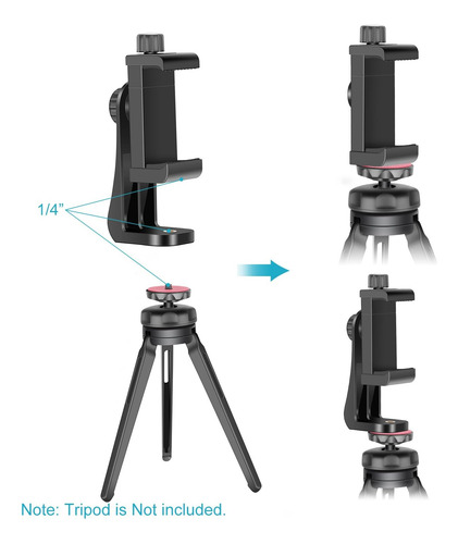 Soporte Vertical Para Smartphone Con Montura De Tripode