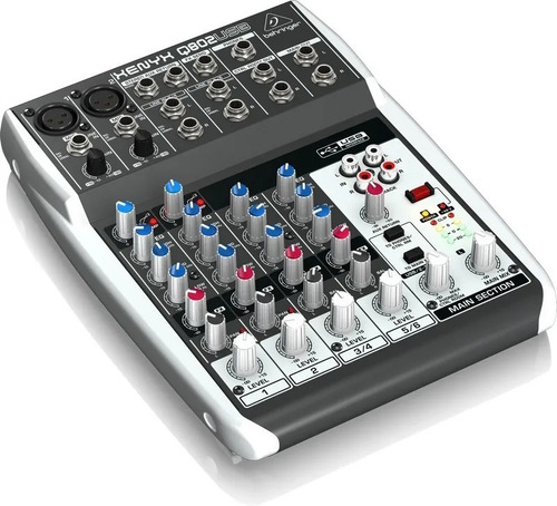 Imagen 1 de 9 de Mixer Consola Interfaz Placa Audio Behringer Xenyx Q802 Usb