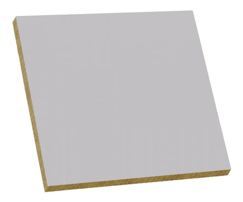 Mdf Melaminico Gris Humo Placa Med. 2.75*1.85 Mts 18 Mm