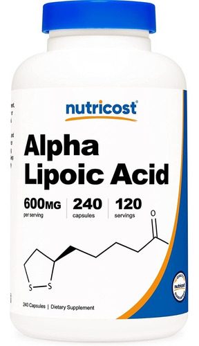 Nutricost Alpha Lipoic Acid 600mg, 240 Caps