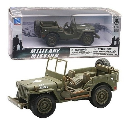 Carro Militar-jeep Willys-military  Escala 1/32