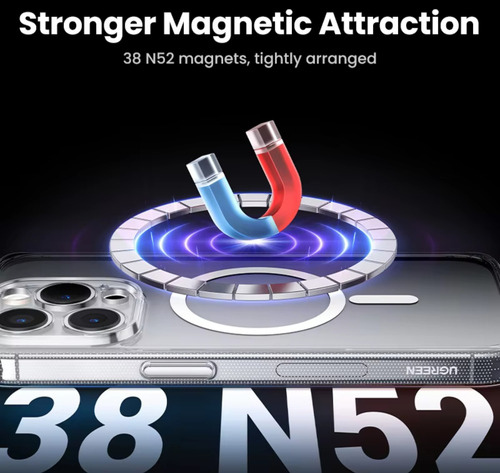 Funda iPhone 16 Pro Max Transparente Magsafe