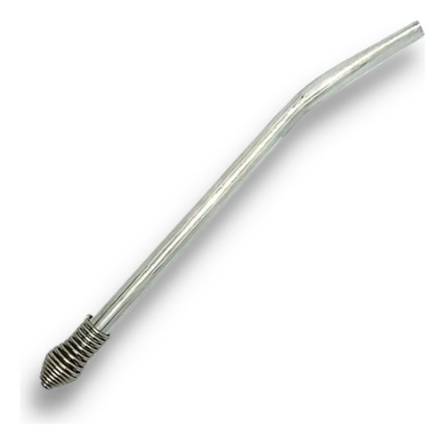Bombilla Mate Acero Inox. Resorte Desarmable Fácil Lavado Plateado