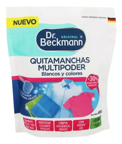 Dr.beckmann Quitamanchas Multipoder Blanco Y Colores 400g