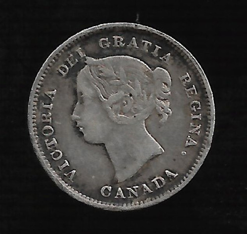 Canada  5 Cents 1894 Plata Km# 2 Mb-