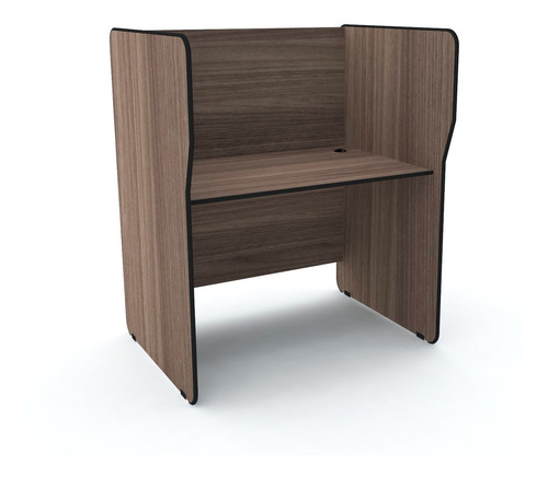 Baia Telemarketing Simples Inicial Pandin Maxxi - Walnut Walnut