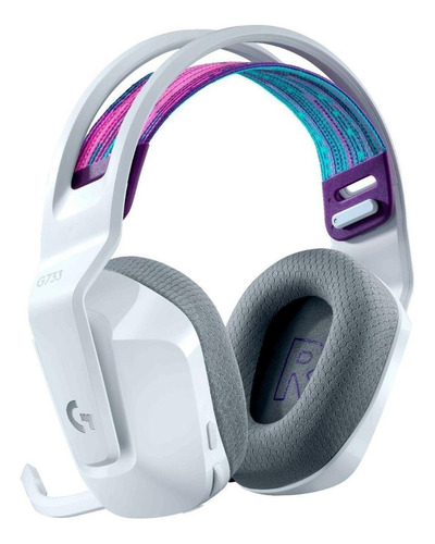 Imagen 3 de 3 de Audífonos gamer inalámbricos Logitech G Series G733 blanco con luz rgb LED