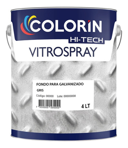 Vitrospray Fondo Para Galvanizado X 4 L Pintu Don Luis