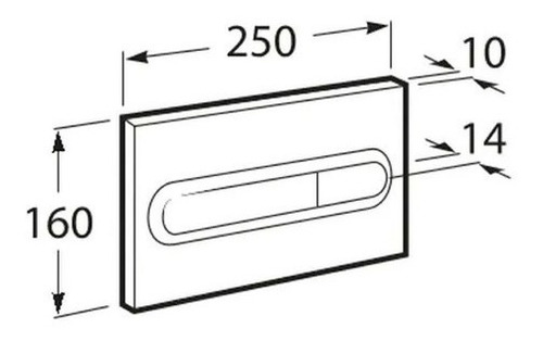 Combo Deposito Embutir Tapa Tecla Dual Gris Slendra Roca