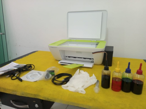 Multifuncional Hp 2135+bulk Montado+ Brindes+tintas+promoção
