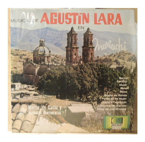 Música De Agustín Lara Con Mariachi ( Lp ) # 5481