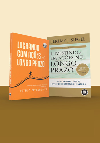 Kit Investindo em ações no longo prazo + Lucrando com ações no longo prazo, de Jeremy Siegel , Peter C. Oppenheimer. Bookman, capa mole em português, 2021