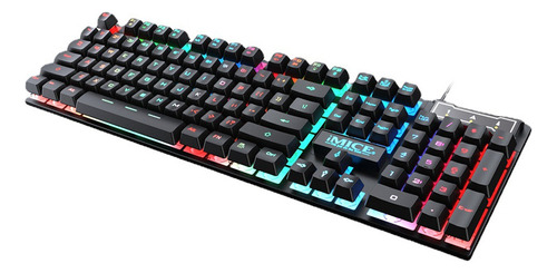 Teclado Imice Cool Colorful Keyboard Para Juegos Con Cable