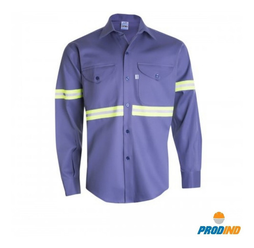 Camisa De Trabajo Grafa Ombu Con Reflectivo