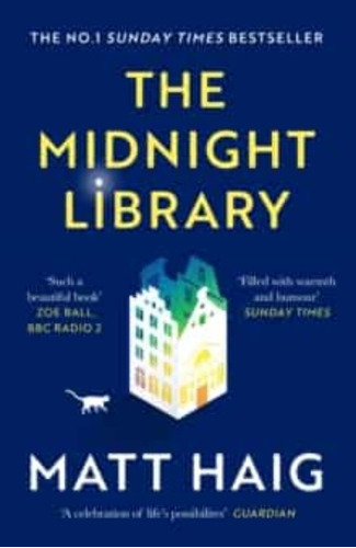 Midnight Library, de Matt Haig. Editorial CANONGATE, tapa blanda en inglés, 2020