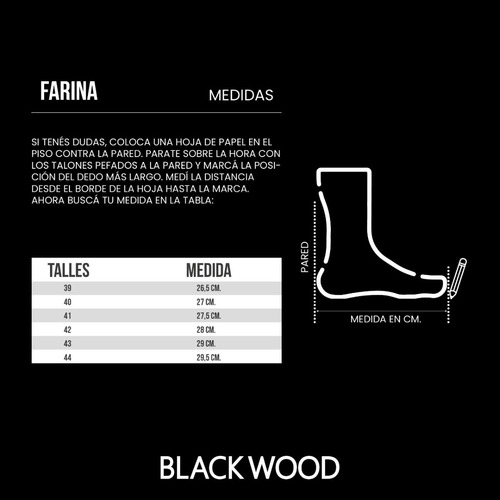 Zapatilla Hombre Cuero Blackwood Farina