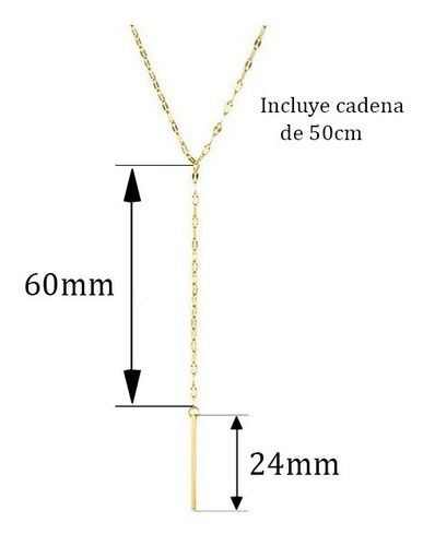 Imagen 3 de 4 de Collar Con Dijes De Barra En Chapa De Oro Rosa 1198