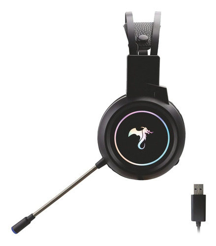 Imagen 2 de 5 de Auriculares Gamer Kolke Eros 200mw Sonido 7.1 Luces Rgb Loi