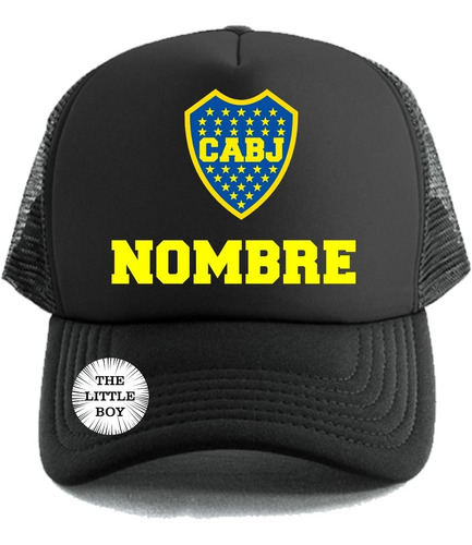 Gorra Trucker De Boca Para Niño Con Nombre