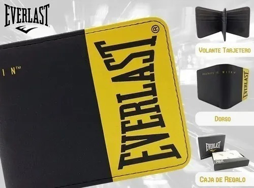 Imagen 3 de 7 de Billetera Hombre Everlast Cuero Volante Al Medio