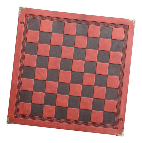 Qa Alfombrilla De Mesa De Cuero Pu, Alfombrilla De Marrón