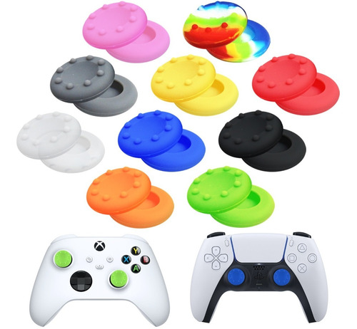 Pack 50 Gomas Joystick Silicón Para Ps5 Ps4 Xbox X S Control