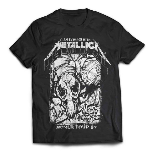 Camiseta Metallica Tour 91 Rock Activity