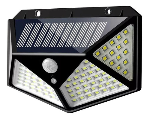 1x Foco Solar 114 Led 10w Con Sensor De Movimiento