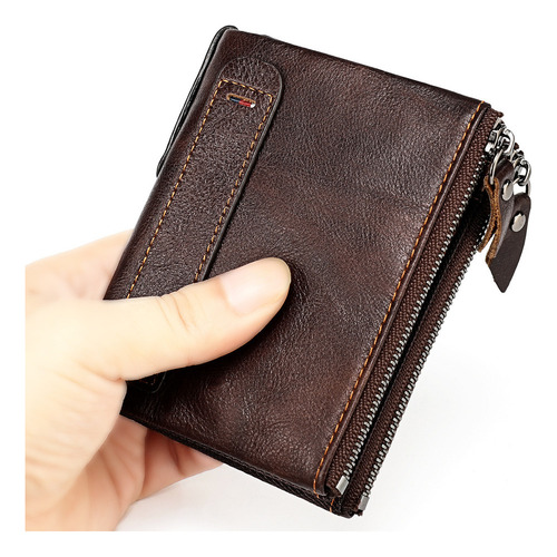 Corto Bolso De Embrague De Moda Cartera De Cuero Real