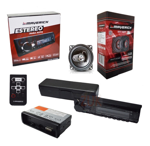 Estereo Bluetooth Remoto + Parlantes 40w Fiat Renault Zuk