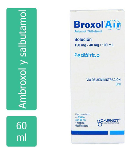 Broxol Air Solución Pediátrica 150 Mg / 40 Mg Caja Con Frasc