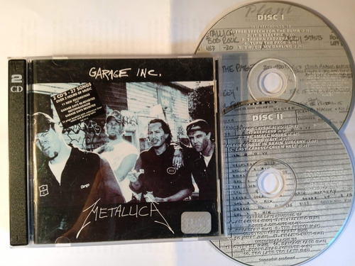 Cd Metallica Garage Inc Doble 1998