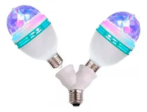 Comprar Kitx3 Piezas Porta Foco Doble + Focos Rgb Giratorios Led