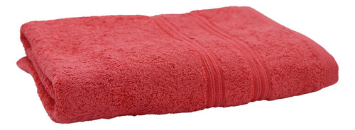 Juego 3 Toalla De Baño Grande Cuerpo Completo Algodón Suave Color Rojo 2 Rayas