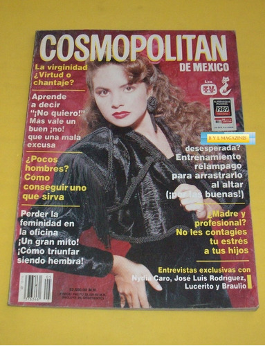 Lucero Revista Cosmopolitan 1989 Jose Luis Rodriguez 