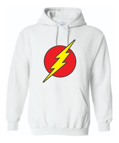 Sudadera Flash Rayo Unisex Con Gorro