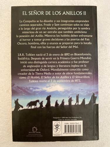 Libro El Señor De Los Anillos 2 Las Dos Torres J.r.r Tolkien (Usado)