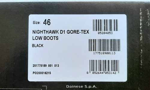 Botas Dainese Nighthawk D1 Gore-tex Impermeables Moto (Usado)