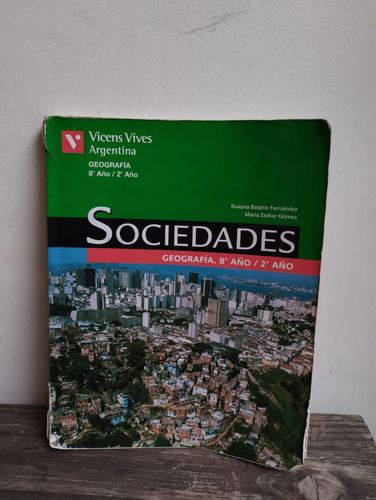 Libro Sociedades Geografia. Vicen Vives. Usado.  