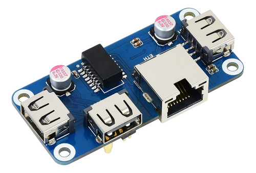 Ethernet Usb Hub Hat Placa Expansion Para Pi 4 3 2