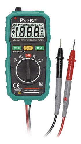 Tester Digital Profesional Proskit Detector Voltaje Mt-1508