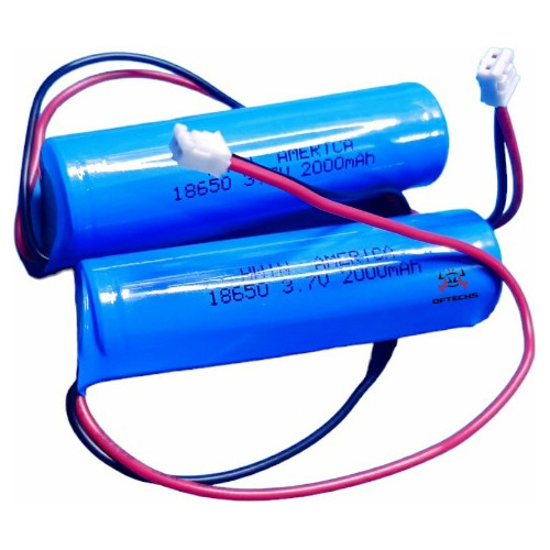 Bateria De Litio 18650 Hwin Corneta 2000mah Con Conector