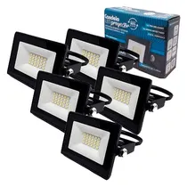 Comprar 5 Reflectores Led Exterior 10w Proyector Luz Fría