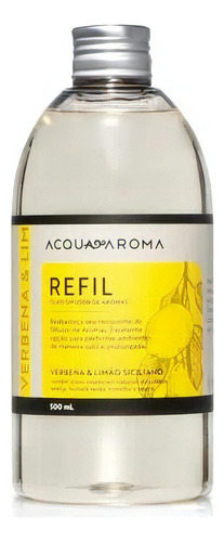 Refil Difusor Amb Verbena E Limão Sicilian Acqua Aroma 500ml