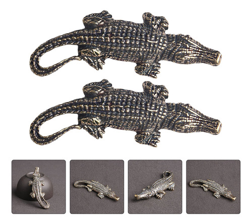 Abalorios De Cocodrilo De Latón Con Forma De Cocodrilo Para