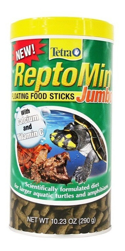 Alimento Flotante Tortuga Rana Reptomin Jumbo Sticks 290gr