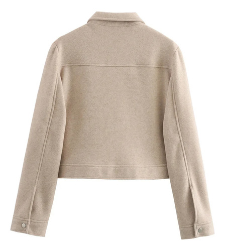 Chaqueta Con Cremallera De Moda Para Mujer